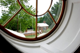 South Pavilion of Monticello Seen Through Dome Room Window